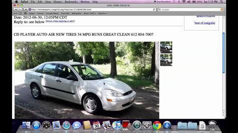 see also. . Craigslist cars for sale mn